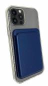 Магнитный чехол - бумажник K-DOO LEATHER WALLET MagSafe для iPhone из искусственной кожи, Синий 