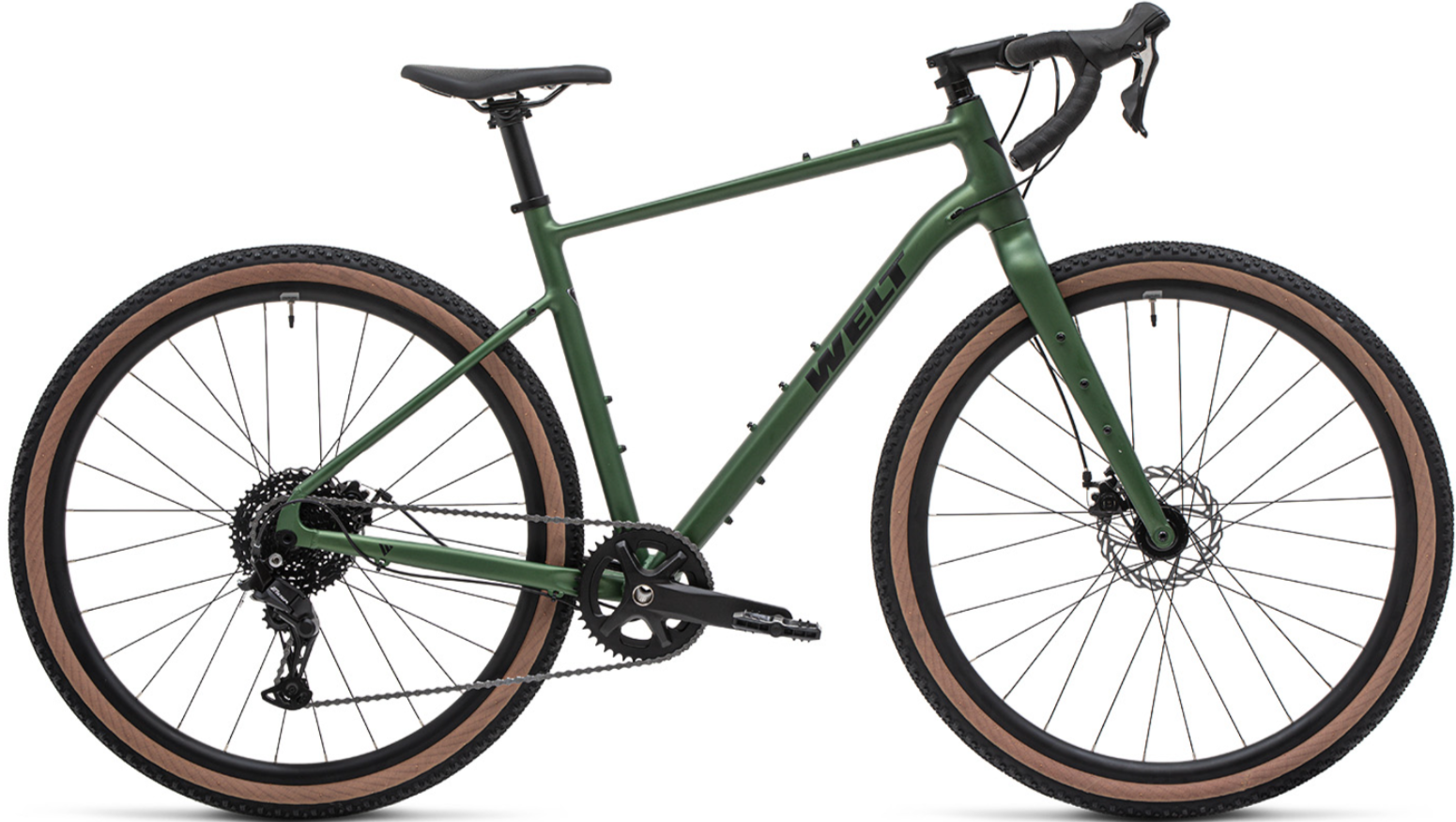 Welt Велосипед Voyager 1.0 (2026) | Гравийный | Размер: XL | Диаметр колес 28" | На рост: 182-196 см | Рама: Alloy 6061 | Вилка: Alloy 6061, Through axle, Compensation | Вес: 12,5 кг | Tina Green