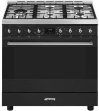 Smeg Варочный центр C95GMCMB2 | ВхШхГ: 90х90х60 см | Очистка духовки: Каталитическая | Комбинированный 