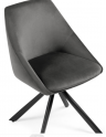 Woodville стулья на металлокаркасе "Окленд" ,  крутящийся серый / черный , страна производства - Россия / 551064