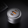 Aukey Pathfinder 100W Автомобильное зарядное устройство | Двойной порт USB-C и USB-A | Быстрая зарядка для ноутбуков, смартфонов и планшетов