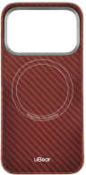 uBear Чехол для iPhone 17 Pro | Ультратонкий | Кевлар | MagSafe | Supreme Case, Оранжевый