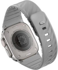 Uniq Ремешок для Apple Watch 49-40 mm FLUO Silicone Rubber Mist Grey