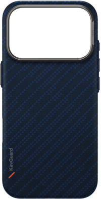 Uniq Чехол для iPhone 17 Pro | Кевлар | Поддержка MagSafe | Противоударный | KEVA EDGE Full Kevlar, Trance Blue