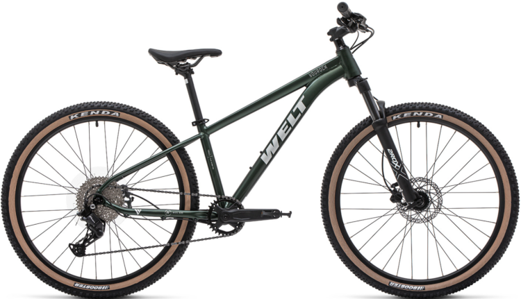 Welt Подростковый велосипед Yourock 1.0 HD (2026) | На рост: 145-160 см | Возраст: 12+ | Диаметр колеса: 26" | Рама: Алюминий, Alloy 6061 | Вилка: 2ROXX: FS-032 MLO, QBQ, 100mm travel, Soft spring | Forest Green