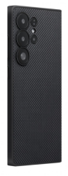 Pitaka чехол для Samsung S25 Ultra | PIN Button Military-Grade Protective Case | Black/Grey Plain