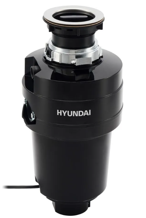 Измельчитель пищевых отходов Hyundai HFWD 12560 черный | Тип управления - механическое; | Мощность - 560 Вт; | Производительность: 5.2 кг/мин; Скорость холостого хода - 3800 об/мин; Диаметр сливного отверстия: 3 1/2" (90мм); | Объем камеры - 1250 мл; Разм