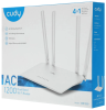 Cudy Роутер беспроводной WR1200 | AC1200 | Двухдиапазонный Wi-Fi (2.4 GHz + 5 GHz) | Общая скорость до ~1200 Мбит/с по Wi-Fi | Ethernet порты 10/100 Мбит/с (не гигабитные) | Поддержка до ~40 устройств