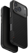 Uniq Чехол для iPhone 17 Pro | Кевлар | Поддержка MagSafe | Противоударный | KEVA EDGE Full Kevlar, Carbon Black
