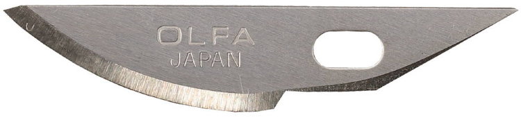 Olfa Лезвия 6(8)х38х0,45мм закругленные для ножа AK-4, 5шт