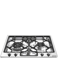 Smeg PGF64-4 Встраиваемая варочная поверхность Коллекция: Classica | Нержавеющая сталь | Чугунные решетки | Ширина: 60 см