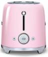 Тостер SMEG TSF02PKEU розовый в стиле 50-х г.г./ 4 ломтика, корпус из нержавеющей стали, 6 уровней поджаривания