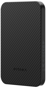 Pitaka Power Bank Qi2, Беспроводное зарядное устройство, Емкость аккумулятора, мАч: 5000, Мощность, Вт: 15,  Black