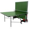 Теннисный стол DONIC / складной/ 274 х 152,5 х 76 см/ с сеткой/ на колесах/ для одиночной и групповой игры/ OUTDOOR ROLLER 400 GREEN
