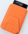 Magssory Кошелек-кардхолдер | Совместимость с MagSafe | Вмещает до 3-х пластиковых карт, Orange