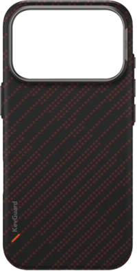 Uniq Чехол для iPhone 17 Pro | Кевлар | Поддержка MagSafe | Противоударный | KEVA EDGE Full Kevlar, Rust Orange