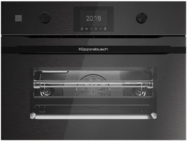 Kuppersbusch Компактный духовой шкаф с функцией СВЧ, CBM 6350.0 GPH 6 | Объем: 43 л | ВхШхГ: 45,5х59,5х55,9 см | Конвекция | Режимов работы: 10 | Страна-производитель: Германия