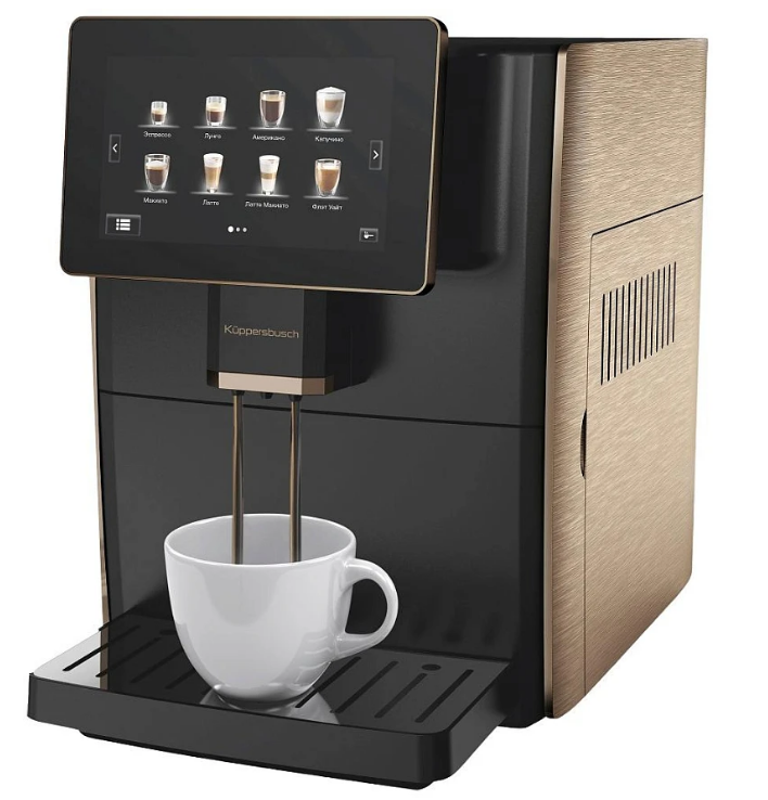 Kuppersbusch KVS 308 G ​автоматическая кофемашина | Большой 7-дюймовый емкостный сенсорный экран HD | капучино, эспрессо, американо, латте макиато, кафе латте, маккиато, молочная пенка, тёплое молоко