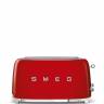 Тостер SMEG  TSF02RDEU красный в стиле 50-х г.г./ 4 ломтика, корпус из нержавеющей стали, 6 уровней поджаривания