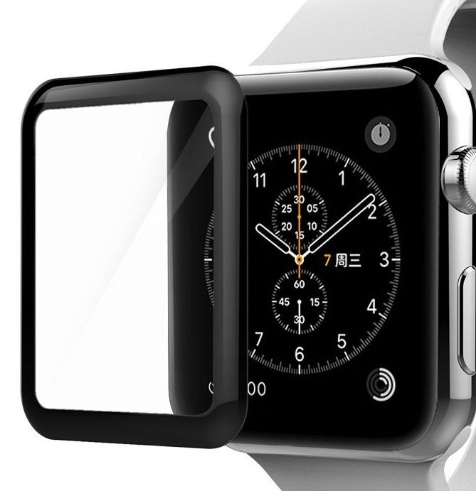 Стекло 2D для Apple Watch 40mm (black) Goods