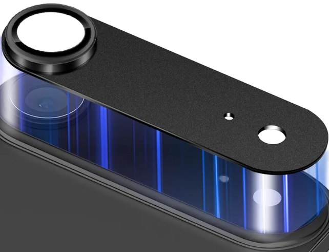 Защитная металлическая накладка для камеры iPhone 17 Air, Metal Camera Lens Protector, Black