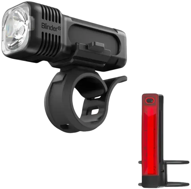 Knog Blinder 400 & Plus 20 Комплект фонарей | Передний 400 лм + Задний 40 люмен  | Зарядка от USB | Защита от влаги IP67 | One Size