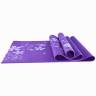 Коврик для йоги и фитнеса YL-Sports 173*61*0,4см BB8303 с принтом, фиолетовый