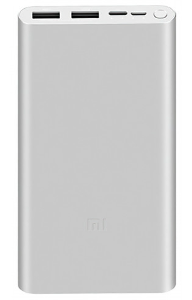 Xiaomi Аккумулятор Mi Power Bank 3 10000 mAh, Silver CN (PLM13ZM)