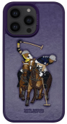 Чехол для iPhone 14 Pro / экокожа/ Santa Barbara Polo&Racquet Club Jockey, Purple