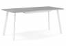 Woodville стол раскладной Колон Лофт , бетон / белый матовый , 120см+40см*75см*75см