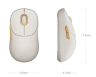Xiaomi Беспроводная Мышь Mi Wireless Mouse 3 XMWXSB03YM | Цвет: Бежевый | Интерфейс подключения: USB Type A, Wi-Fi, радиоканал | Тип подключения: Bluetooth | Разрешение оптического сенсора 1200 dpi | Материал: Металл, пластик