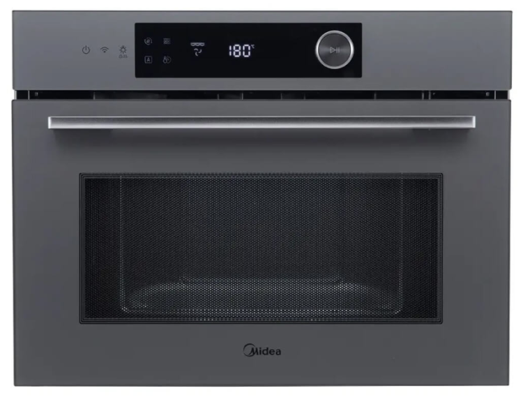 Midea Компактный духовой шкаф с СВЧ MCO82007MGG-I | объем-50л | Размеры (ВхШхГ), мм: 454х594х545