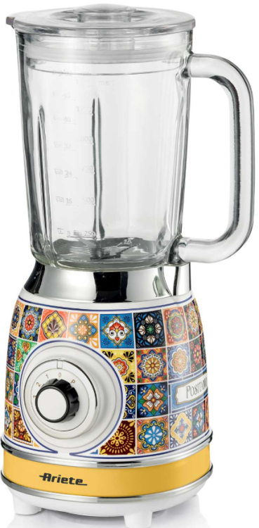 Ariete Блендер стационарный Positano| Объем: 1,5л | Мощность: 1000 Вт | Лезвия: 4 из нержавеющей стали | Скорость: 4 + Импульс | 00C05830PAR0