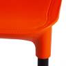 Tetchair Стул GENIUS (mod 75)   металл/пластик, 46x56x84cм, оранжевый/черные ножки , страна производитель - Россия15282