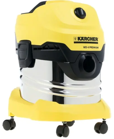 Karcher Строительный пылесос WD 4 Premium/1000 Вт, 20 л, влажная уборка, 7.5 кг