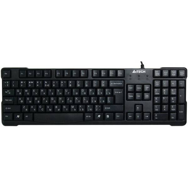 Клавиатура A4Tech KR-750 черный Global