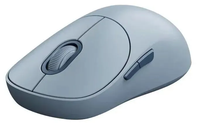 Xiaomi Беспроводная Мышь Mi Wireless Mouse 3 XMWXSB03YM | Цвет: Синий | Интерфейс подключения: USB Type A, Wi-Fi, радиоканал | Тип подключения: Bluetooth | Разрешение оптического сенсора 1200 dpi | Материал: Металл, Пластик