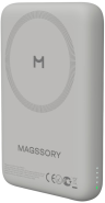 Magssory Беспроводной внешний аккумулятор Core 5000 мАч, с магнитами, совместимый с MagSafe, titanium
