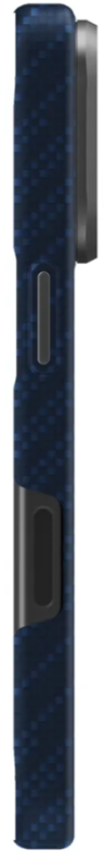 Uniq Чехол для iPhone 17 Pro Max | Кевлар | Поддержка MagSafe | Противоударный | KEVA EDGE Full Kevlar, Trance Blue