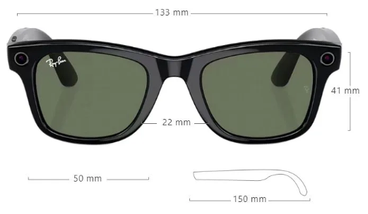 Смарт очки Ray Ban Meta Glass Wayfarer RW4006