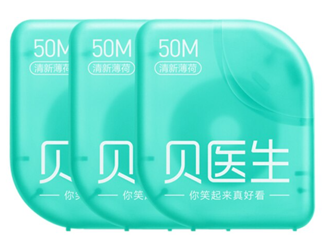 Xiaomi Зубная нить Dr.Bei  Dental Floss (3 шт. по 50 м)
