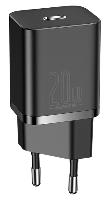 Зарядное устройство Baseus Super Si USB-C, 3A, 20W, black CCSUP-B01