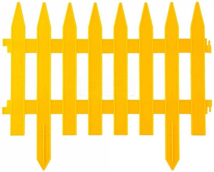 Забор декоративный Grinda "Классика", 28x300см, желтый 422201-Y