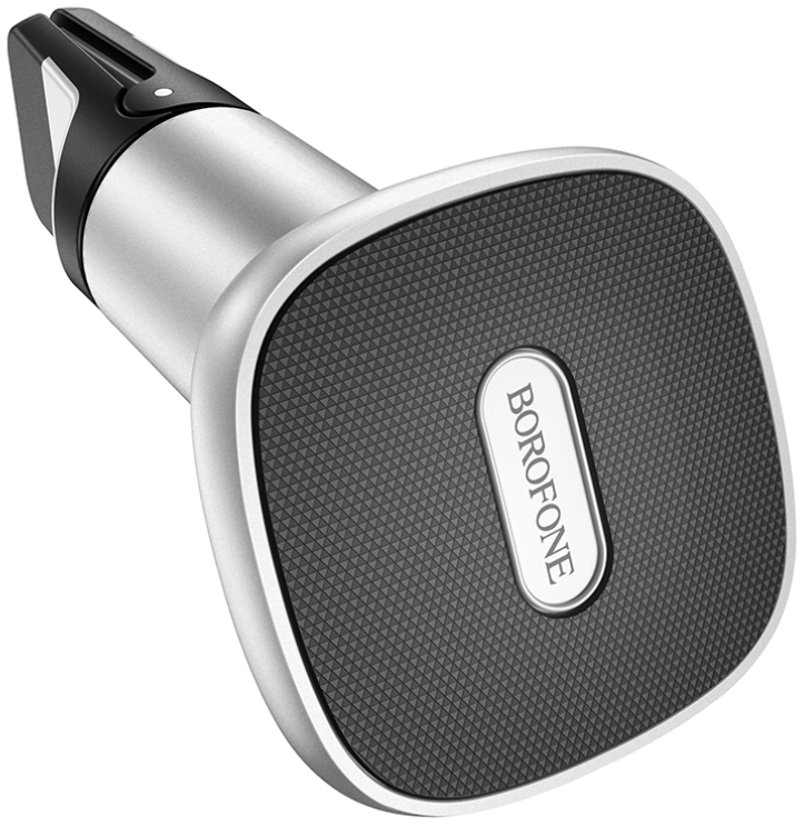 Автомобильный держатель Borofone BH44 Smart air outlet, черный+серебряный, на воздуховод / магнитный / для 4.5-7 дюймовых мобильных телефонов