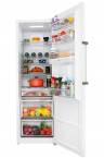 Холодильник HIBERG RF-40DD NFW / 352 л, внешнее покрытие-металл, дисплей, 59.5 см х 185 см х 65 см