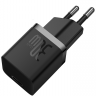 Baseus Сетевое зарядное устройство GaN5 Fast Charger(mini) | Цвет: Черный | Мощность: 30Вт | Разъём: USB-C | Максимальный ток: 3A | Материал : АБС пластик