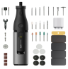 HOTO Беспроводная шлифовальная машинка-гравер12V Rotary Tool Kit Pro (серый, чёрный, QWLDM002)