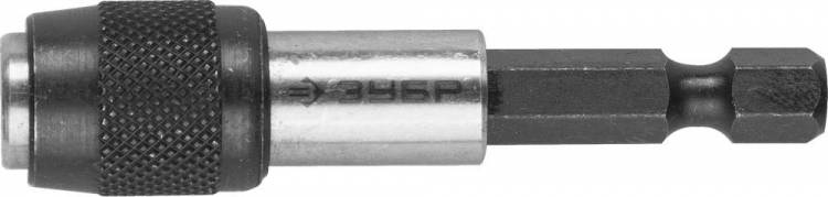 Зубр "Эксперт" 26715-60 Адаптер магнитный для бит, фиксатор, держатель для направления биты, 60мм