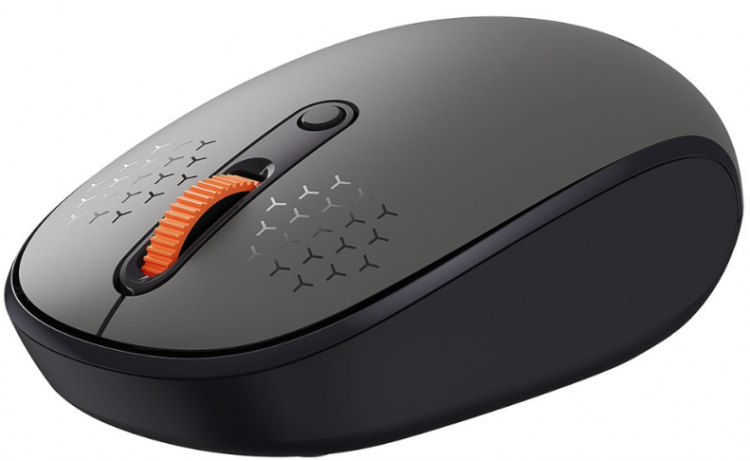 Baseus Беспроводная компьютерная мышь F01A Wireless Mouse Frosted | Цвет: Серый | Питание: От батарейки | Бесшумное нажатие: Да | Макс. разрешение датчика, dpi: 1600 