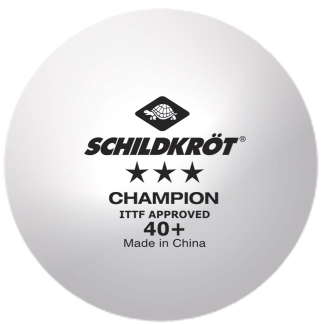 Мячики для н/тенниса DONIC (3 шт) Профессиональные шарики для соревнований/ Одобрены теннисной ассоциацией ITTF/ Champion 3*